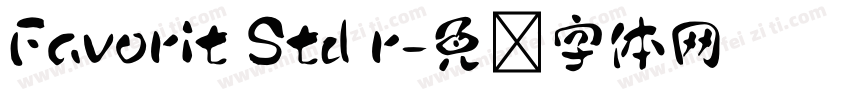 Favorit Std r字体转换